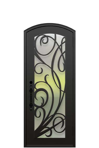 modern single entry iron doors Wichita Kansas