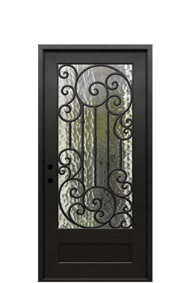 single entry iron doors Kansas